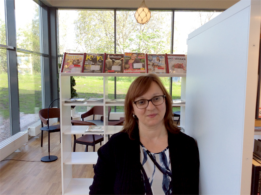Olivera Djudja, frvntansfull bibliotekschef i Torslanda.