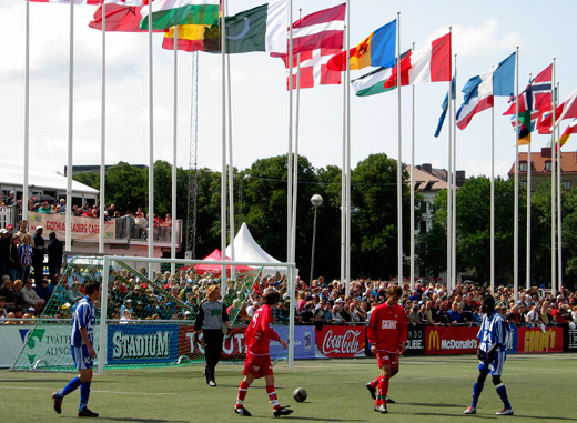 Gteborg utmrker sig som arrangrsstad, som till exempel Gothia cup - vrldens strsta fotbolls-
turnering fr ungdomar. Foto: Klas Eriksson